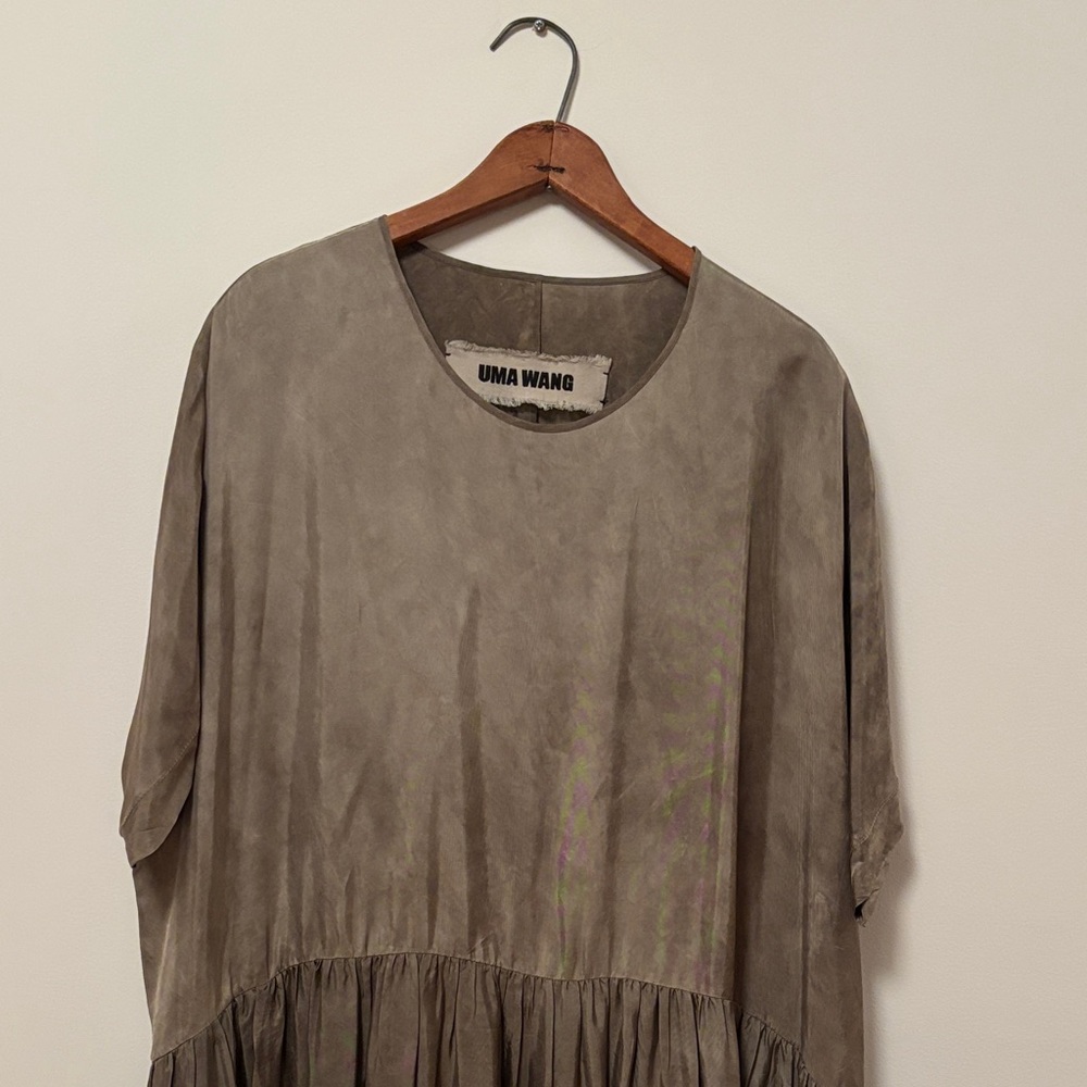Uma Wang Gray Brown Dress